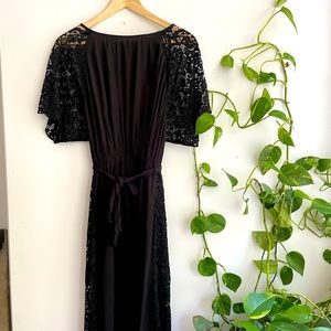 & OTHER STORIES midi black dress size 38